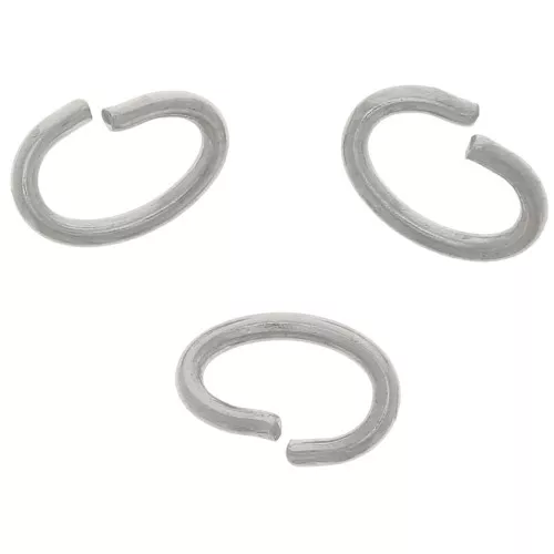 Anellini aperti ovali 5x4x0.8 mm in Acciaio inossidabile x50