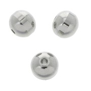 Perle rotonde appiattite lavorate in Acciaio inossidabile 304 7x8 mm x4|raw }}