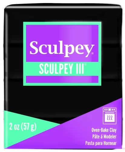 Pasta per modellare Sculpey III 57 gr Black (n°042)