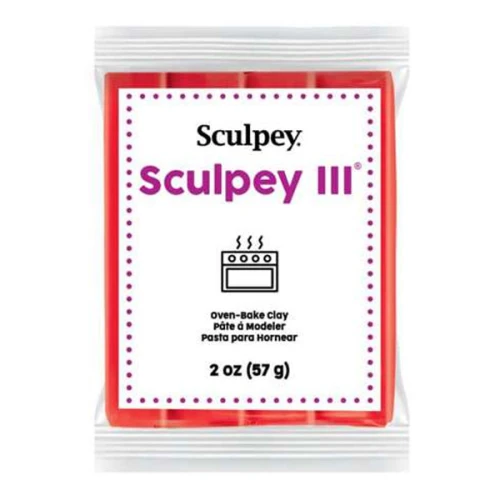 Pasta per modellare Sculpey III 57 gr Red hot red (n°583)