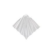 Pendente rombo effetto pieghe 28x27 mm - Placcatura argento finox1|raw }}