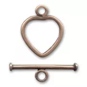 Chiusura a T barra mm. 15 rame antico x1