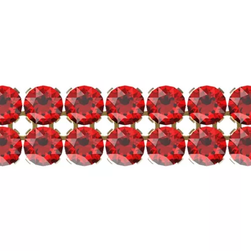 PureCrystal Crystal Mesh 40001 2 fili mm.5.3 Scarlet - dorato x5cm