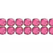 PureCrystal Crystal Mesh 40001 2 fili mm.5.3 Crystal Peony Pink - dorato x5cm