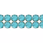 PureCrystal Crystal Mesh 40001 2 fili mm.5.3 Crystal Azure Blue - dorato x5cm