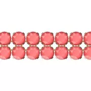 PureCrystal Crystal Mesh 40001 2 fili mm.5.3 Crystal Light Coral - dorato x5cm
