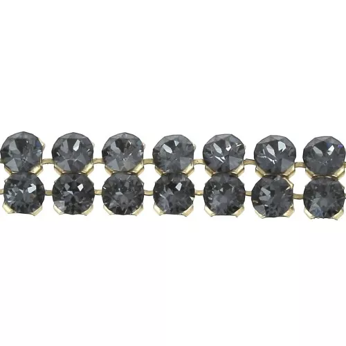 PureCrystal Crystal Mesh 40001 2 fili mm.5.3 Crystal Silver Night - dorato x5cm