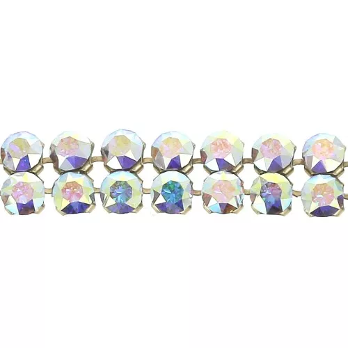 PureCrystal Crystal Mesh 40001 2 fili mm.5.3 Crystal AB - dorato x5cm