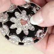 PureCrystal Crystal Mesh 40001 2 fili mm.5.3 Crystal AB - dorato x5cm