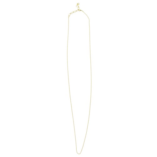 Collana maglia sfera 1.5 mm - dorato con oro fino x 1