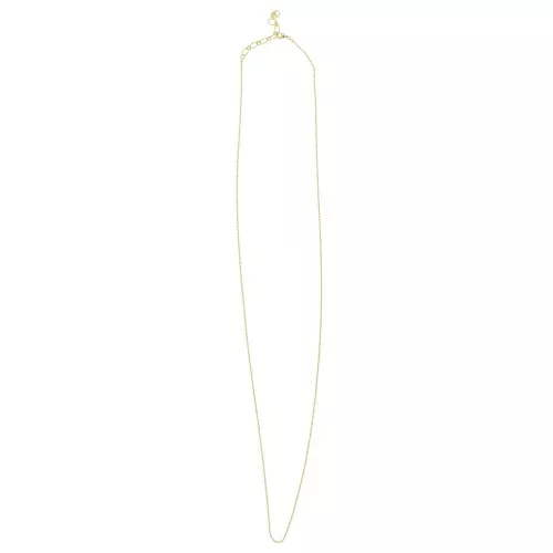 Collana maglia sfera 1.5 mm - dorato con oro fino x 1