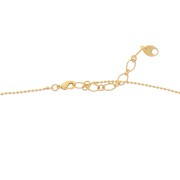 Collana maglia sfera 1.5 mm - dorato con oro fino x 1