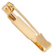 Spilla Supporto 22,5 mm - Dorata in oro fino x1