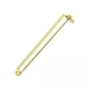 Supporto spilla per la creazione di bijoux 38 mm - dorato con oro fino x1
