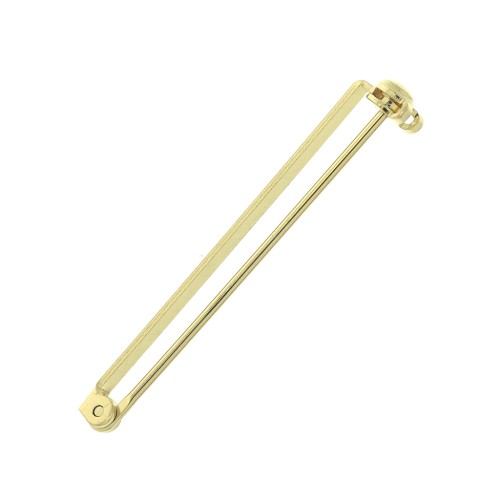 Supporto spilla per la creazione di bijoux 38 mm - dorato con oro fino x1