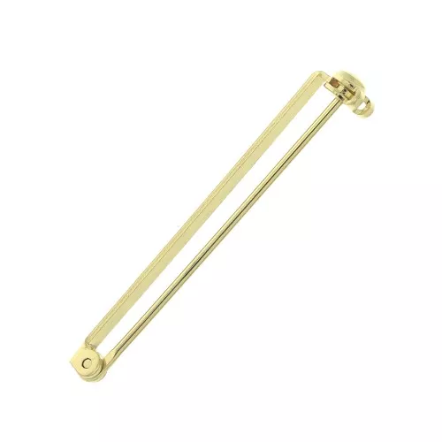 Supporto spilla per la creazione di bijoux 38 mm - dorato con oro fino x1