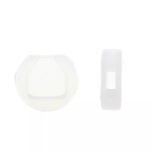 Protezione di silicone per orecchini clip  8x9 mm - Trasparenti x2
