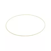 Bracciale giunco fino diamantato 65 mm Placcato oro 3 micron x19 cm