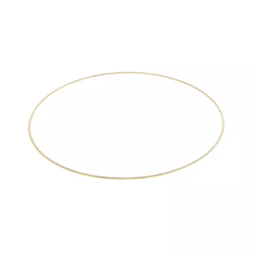 Bracciale giunco fino diamantato 65 mm Placcato oro 3 micron x19 cm