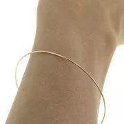 Bracciale giunco fino 60 mm Placcato oro 3 micron x19 cm