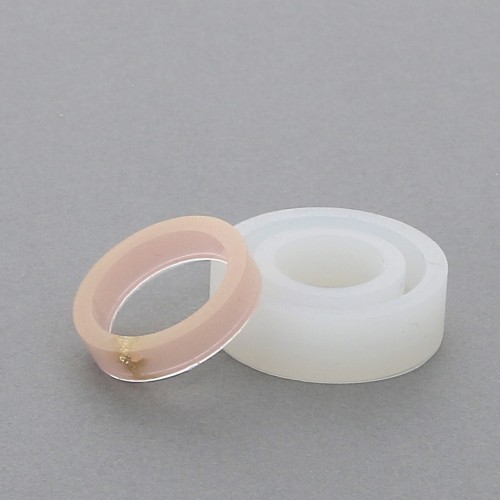 Stampo silicone per realizzare degli anelli larghi e lisci in resina taglia 53 x1