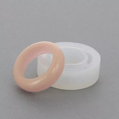 Stampo silicone per realizzare degli anelli lisci in resina taglia 53 x1