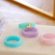 Stampo silicone per realizzare degli anelli lisci in resina taglia 53 x1