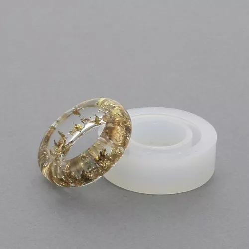 Stampo Silicone Per Resina A Forma Di Anello - 7 Misure - Trasparente - Fai Da Te Gioielli - Foto 2