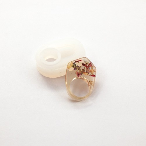 Stampo silicone per realizzare degli anelli fancy in resina taglia 53 x1