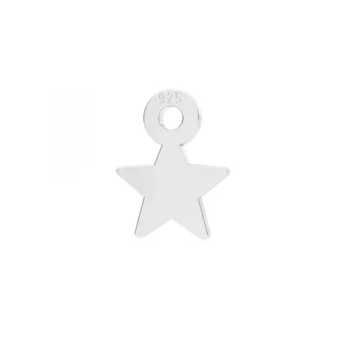 Ciondolo mini stella 8x7 mm in Argento 925 x1