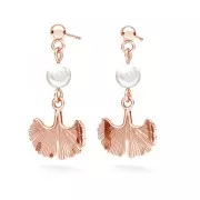 Ciondolo foglia di ginkgo 15.5x15 mm in Argento 925 x1