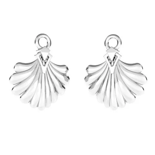 Ciondolo conchiglia 15x13 mm in Argento 925 x1