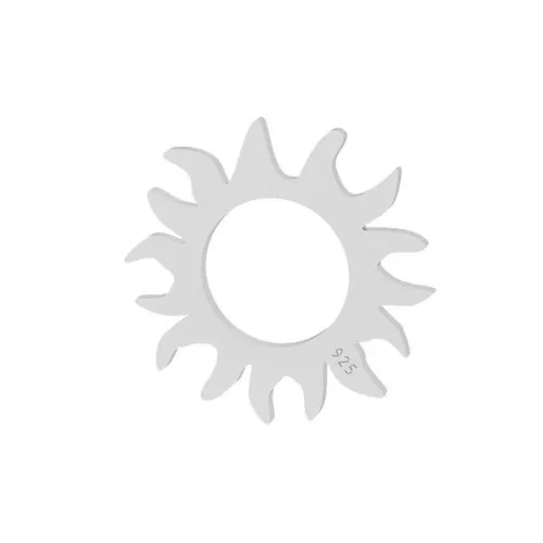 Intercalare - pendente sole 12.5 mm in Argento 925 x1