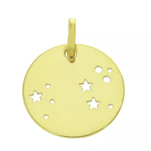 Pendente costellazione Leone - 18 mm en Argento 925 dorato x1