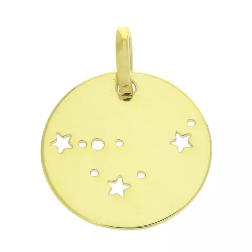 Pendente costellazione Capricorno - 18 mm en Argentoatoo 925 dorato x1
