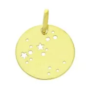 Pendente costellazione Sagittario - 18 mm en Argento 925 dorato x1