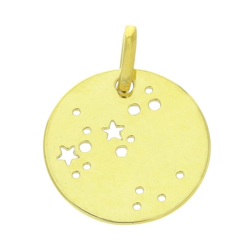 Pendente costellazione Sagittario - 18 mm en Argento 925 dorato x1
