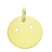 Pendente costellazione Bilancia - 18 mm en Argento 925 dorato x1|raw }}
