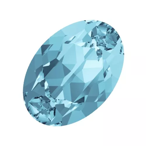 Cabochon PureCrystal 4120 ovale mm. 6x4 Aquamarina x1