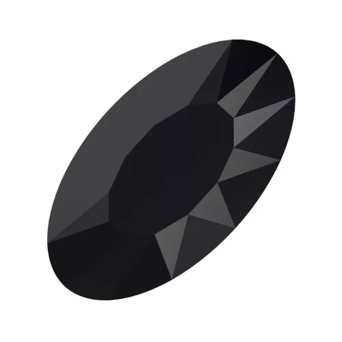 Cabochon PureCrystal 4162 14x7.5 mm Jet x1