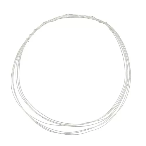 Filo tondo semiduro 0,4 mm - ricotto - Argento 925 x2m