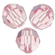 PureCrystal 5000 Perle rotonde da 4 mm - Rosa chiaro x20