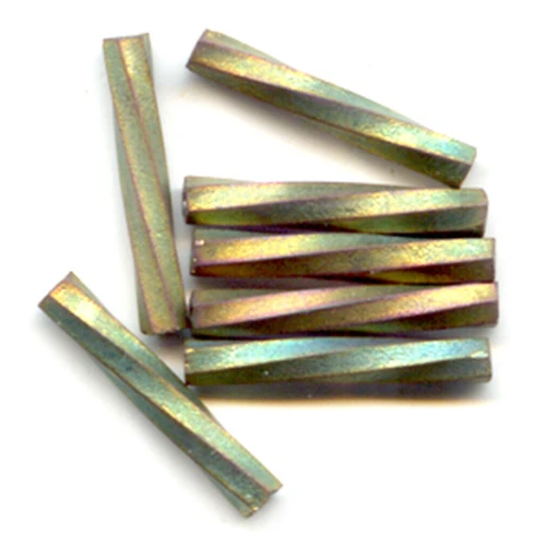 Bugles Twist Miyuki 12 mm TW2012-2035 - Metallic Khaki Iris Mat x10g