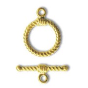 Chiusura a T barra spirale mm. 16 Dorato con oro fino x1|raw }}
