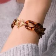 Chiusura a T barra spirale mm. 16 Dorato con oro fino x1