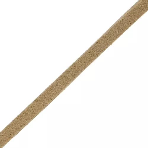 Laccetto imitazione pelle scamosciata mm. 3x1.3 Sand x m. 2.8