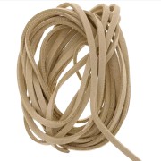 Laccetto imitazione pelle scamosciata mm. 3x1.3 Sand x m. 2.8