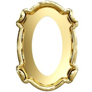 Castone PureCrystal 4120 ovale 6x4 mm - Dorato x1|raw }}