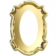 Castone PureCrystal 4120 ovale 6x4 mm - Dorato x1