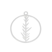 Ciondolo rotondo scavato con 16 mm in Argento 925 x1|raw }}